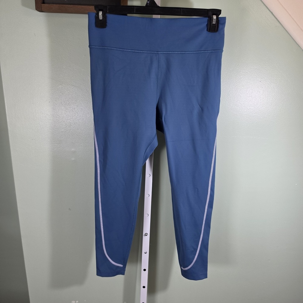 Peloton‎ Move Mission Seam 7/8 Leggings Laguna Blue Women's XL Floral